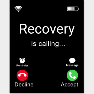 Recovery Is Calling Posters and Art